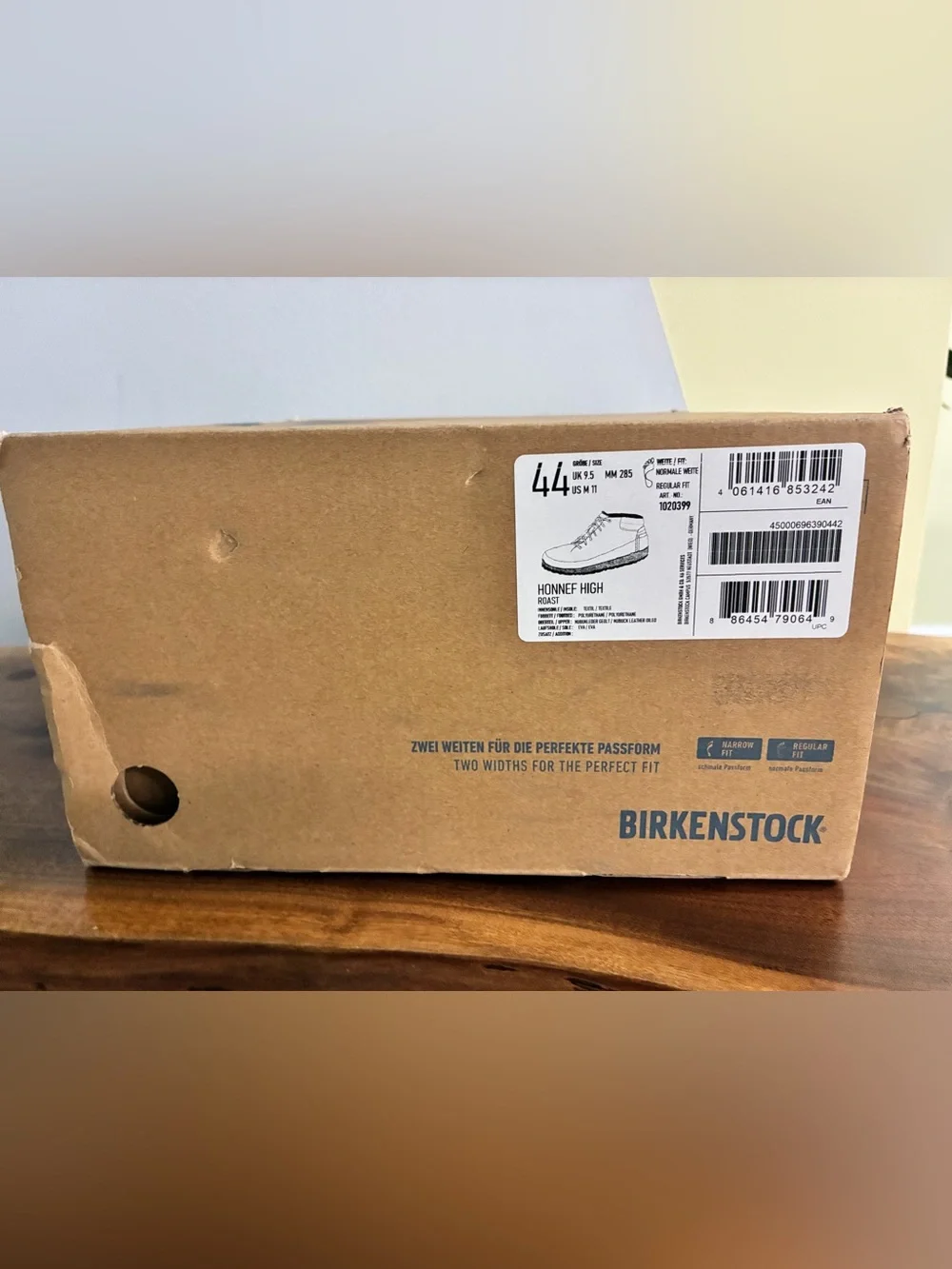 Birkenstock Honnef High Nubuck Leather Boot, Roast color, EU 44, US M 11, NWT